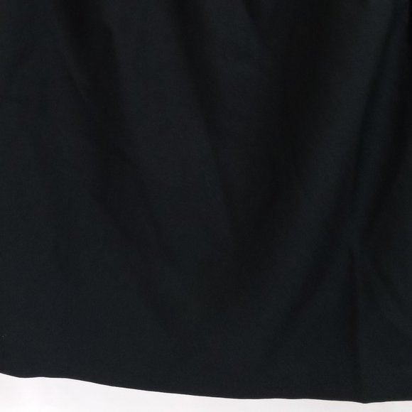 Vintage Donnkenny Black Pencil Skirt Women's Size 14 Elastic Waist Side Pockets - Picture 2 of 7
